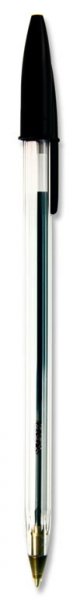 BULK BUY-BIC BOX 50 CRISTAL ORIGINAL BALLPOINT PENS - BLACK