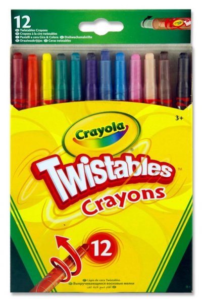 CRAYOLA PKT.12 TWISTABLES CRAYONS