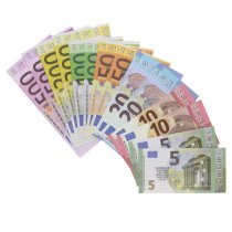 CLEVER KIDZ PKT.70 PAPER EURO MONEY SET
