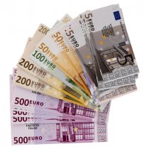CLEVER KIDZ PKT.70 PAPER EURO MONEY SET