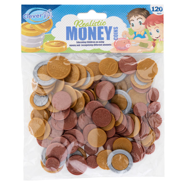 CLEVER KIDZ PKT.120 COIN EURO MONEY SET