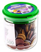 CLEVER KIDZ 190pce TUB COIN & PAPER EURO MONEY SET