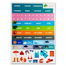 CLEVER KIDZ MAGNETIC CALENDAR BOARD 420x288mm