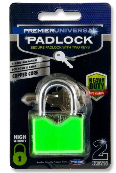 PREMIER UNIVERSAL HEAVY DUTY COPPER CORE PADLOCK 2 ASST.