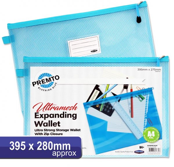 PREMTO NEON B4+ ULTRAMESH EXPANDING WALLET - BLUEBIRD BLUE