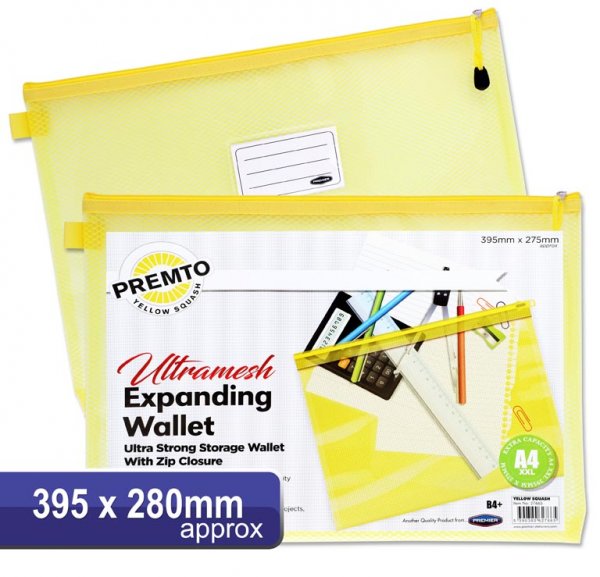 PREMTO NEON B4+ ULTRAMESH EXPANDING WALLET - YELLOW SQUASH