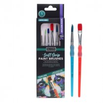 ICON WALLET 5 SOFT GRIP NYLON PAINT BRUSHES