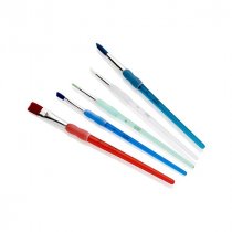 ICON WALLET 5 SOFT GRIP NYLON PAINT BRUSHES