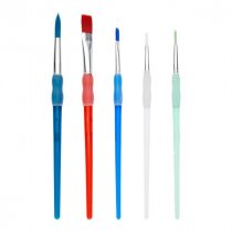 ICON WALLET 5 SOFT GRIP NYLON PAINT BRUSHES