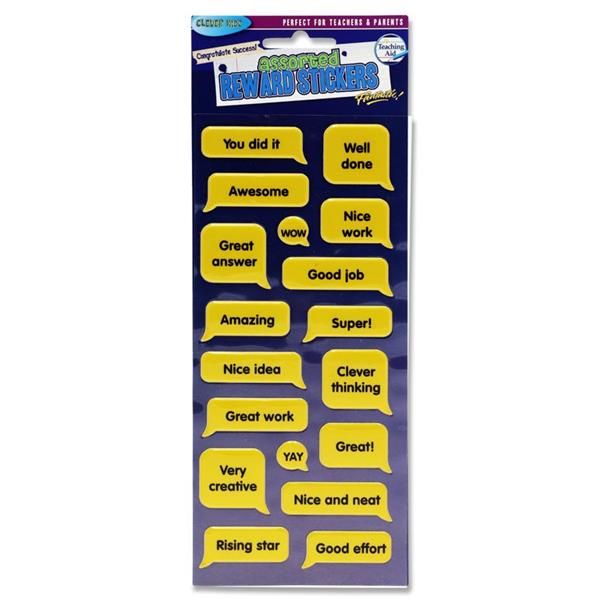 CLEVER KIDZ POP-UP REWARD STICKERS 2 ASST.