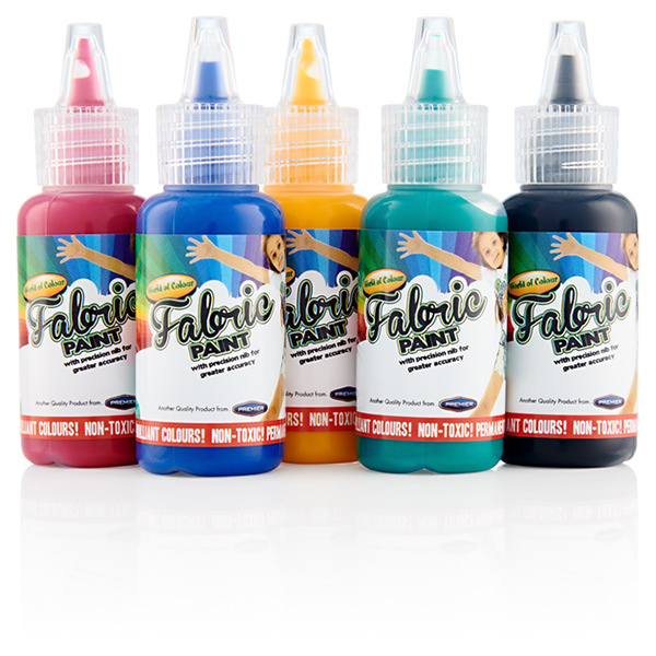 WOC CARD 5x20ml FABRIC PAINT