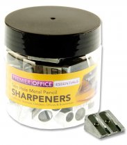 PREMIER OFFICE TWIN HOLE METAL PENCIL SHARPENER