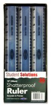 STUDENT SOLUTIONS 12″/30cm SHATTERPROOF RULER CDU