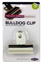 PREMIER OFFICE 70mm BULLDOG CLIP - CARDED