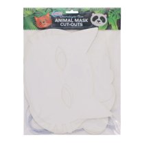 CRAFTY BITZ PKT.10 MASKS - ANIMAL FACES