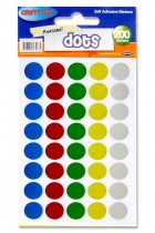 CRAFTY BITZ PKT. 200 STICKERS - DOTS