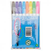 PRO:SCRIBE PKT.8 DRY WIPE WHITEBOARD MARKERS - ASST COLOURS