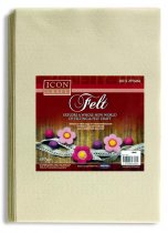 ICON CRAFT PKT.10 A4 FELT SHEETS - WHITE