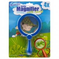 CLEVER KIDZ JUMBO 4x MAGNIFIER W/BUILT-IN STAND