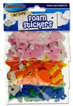 CRAFTY BITZ PKT.125 FOAM SELF ADHESIVES STICKERS - LETTERS