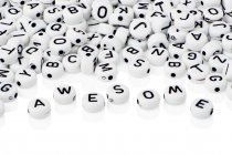 CRAFTY BITZ PKT.300 LETTER BEADS