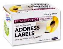 PREMIER OFFICE ROLL 250 89x37mm ADDRESS LABELS