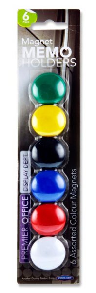 PREMIER OFFICE CARD 6 MAGNETIC MEMO HOLDER - BOLD