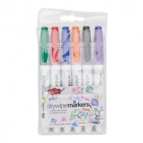 PRO:SCRIBE PKT.6 ASST WHITEBOARD MARKERS