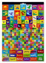 CLEVER KIDZ 12 SHEET 2500+ DELUXE REWARD STICKER PAD