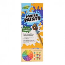WOC 12x20g POSTER PAINT TUBS IN PLATFORM W/BRUSH