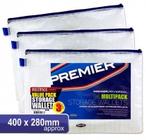 PREMIER UNIVERSAL B4 DURABLE MESH WALLET - CLEAR