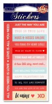 * ICON CRAFT CARD 14 STICKERS - LOVE