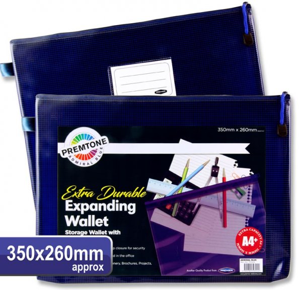 PREMTO A4+ EXTRA DURABLE MESH WALLET - ADMIRAL BLUE