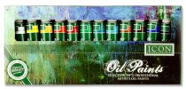 ICON BOX 12x12ml OIL PAINTS
