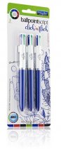 PRO:SCRIBE CARD 3 4-in1 BALLPOINT PENS