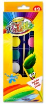 WOC 12 COLOUR WATERCOLOUR PAINT PALETTE SET WITH BRUSH