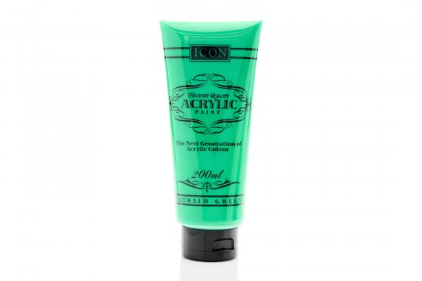 ICON ACRYLIC PAINT 200ml - EMERALD GREEN