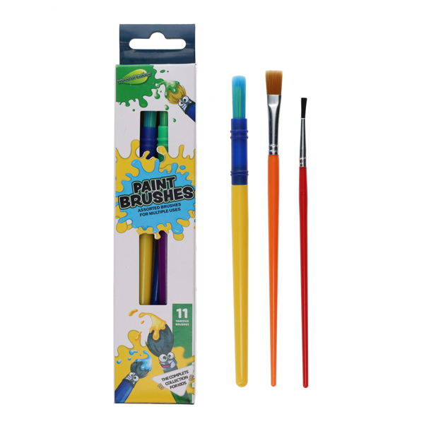 WOC TUBE OF 11 ASST PAINT BRUSHES