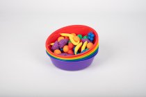 COLOURED SORTING BOWLS 6pk
