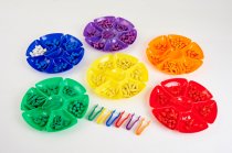 FLOWER SORTING / PAINT TRAYS various colours