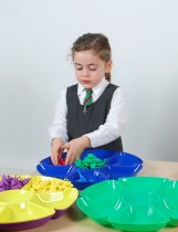 FLOWER SORTING / PAINT TRAYS various colours