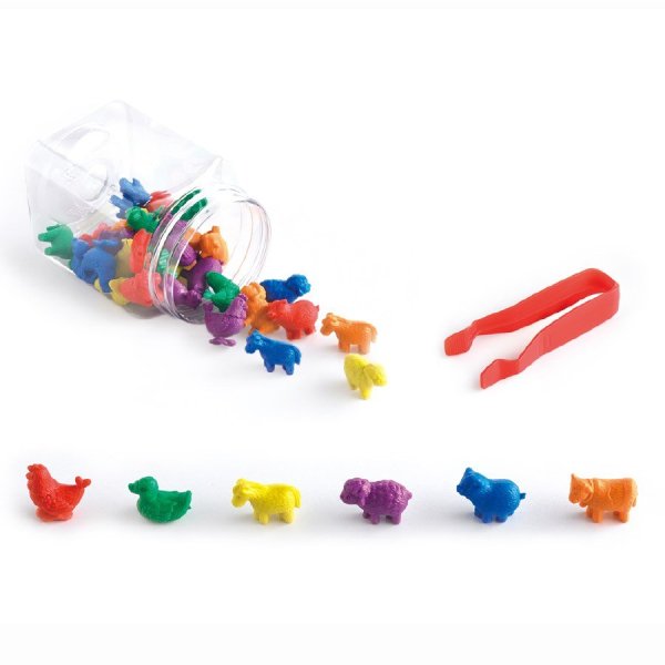Counters - Farm Animals (36 Counters & 1 Tweezer)