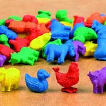 Counters - Farm Animals (36 Counters & 1 Tweezer)