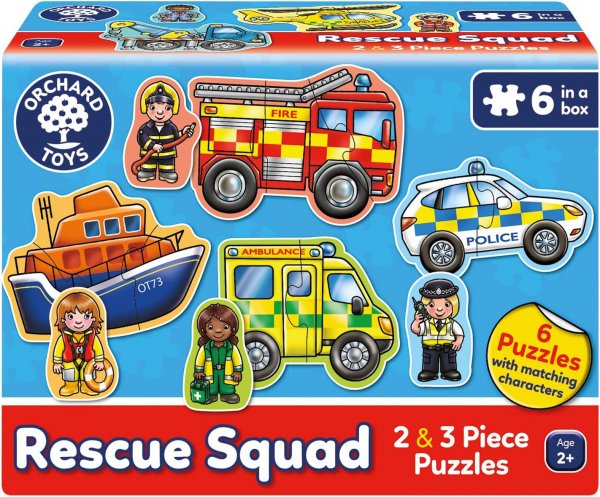 Orchard Toys RESCUE SQUAD 2 & 3 piece puzzles