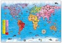 WORLD MAP PUZZLE AND POSTER