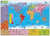WORLD MAP PUZZLE AND POSTER