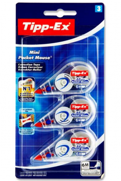 Tippex Card 3x6m Mini Pocket Mouse