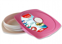 Maped Picnik Concept 900ml Lunch Plate - Brick Red