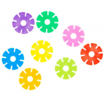 Clever Kidz Link-ups Interlocking Disc Game - 135pce