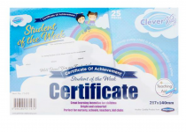 Clever Kidz Pkt.25 Reward Certificates - Student Of The Week
